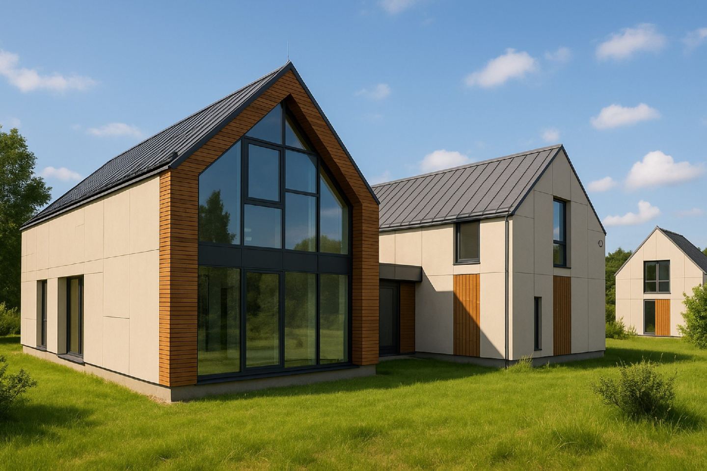 Rodinn&eacute; domy s odvětranou fas&aacute;dou