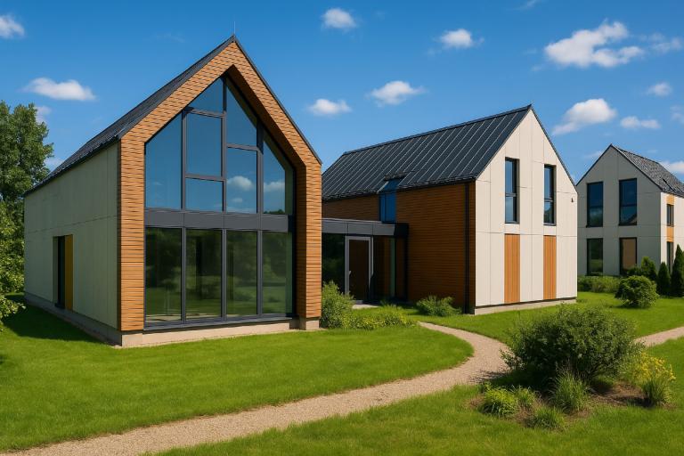 Odvětrané fasády rodinných domů